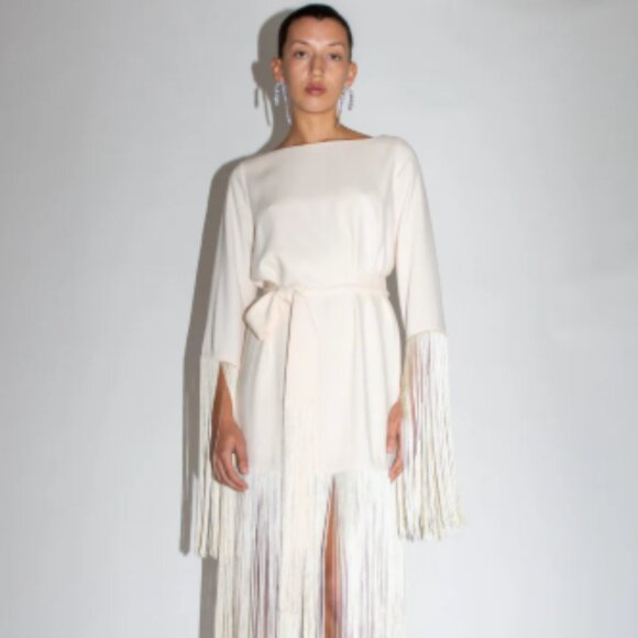 Mr. Larkin Dresses & Skirts - Mr Larkin Orella Tassel Dress, Ivory
